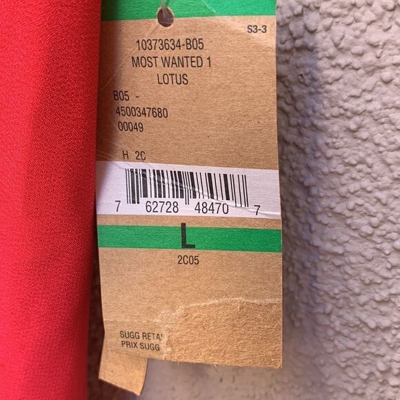 Rachel Roy Most Wanted Lotus Red Lg Scoop Neck Short Sleeve Barbie Hot Pink - Picture 9 of 11